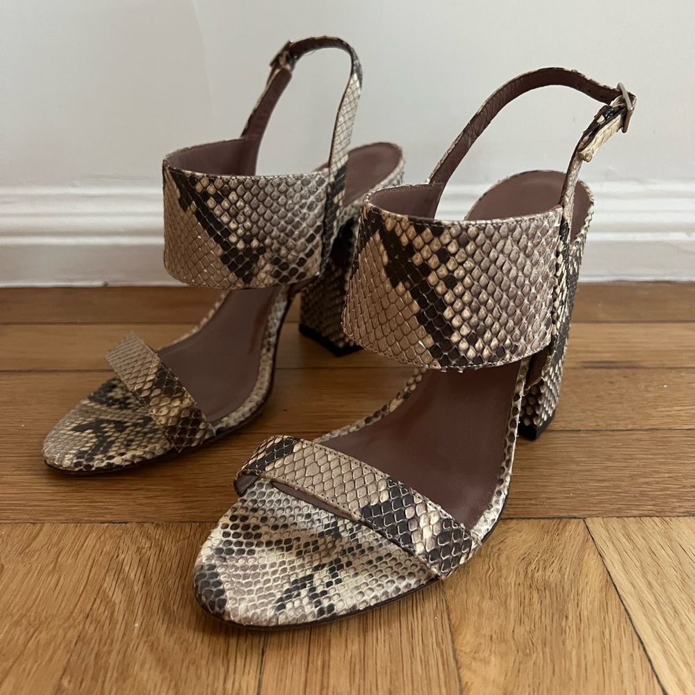 Tabitha Simmons Python / Snakeskin Sandals - image 2